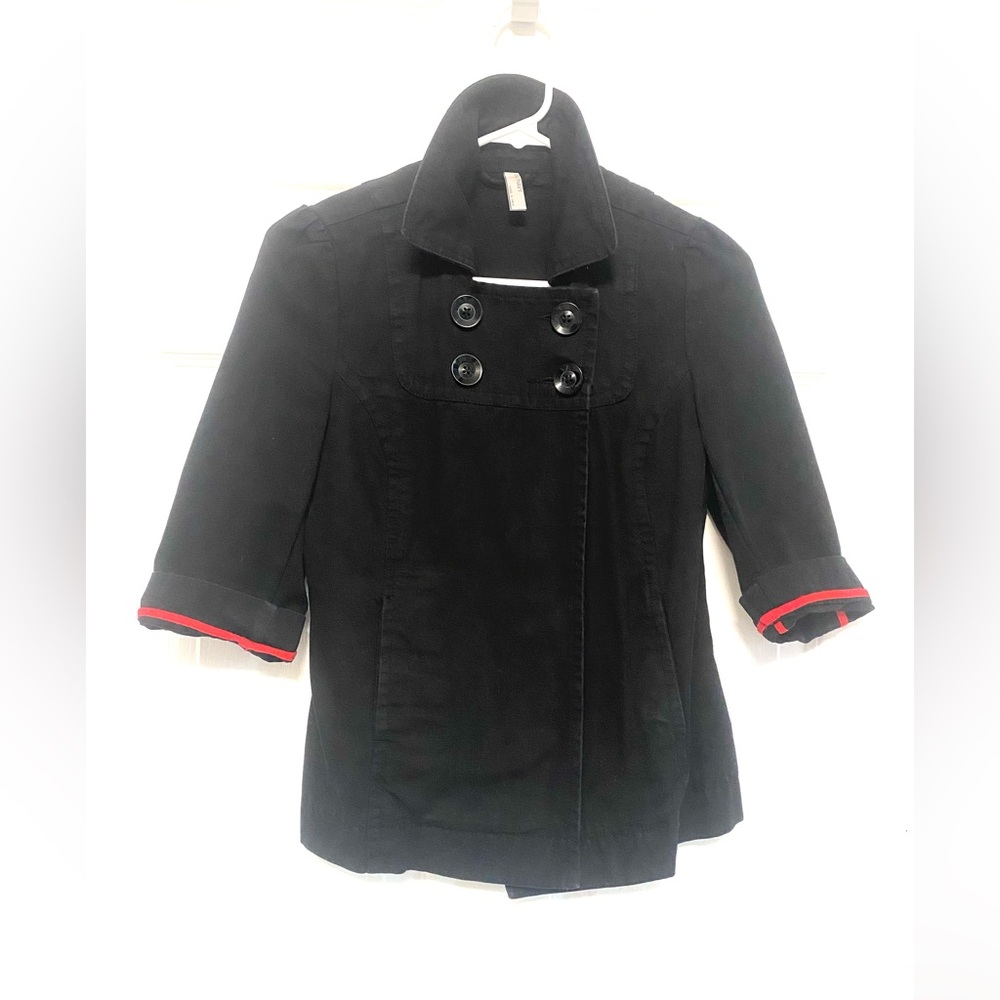 Vintage old navy cotton 3/4 sleeve coat S